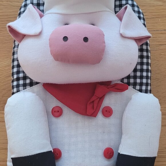 Mr. & Mrs. Chef - Chef Pig & Waitress Flo Set of Novelt Kitchen Over Mitts - Picture 6 of 6